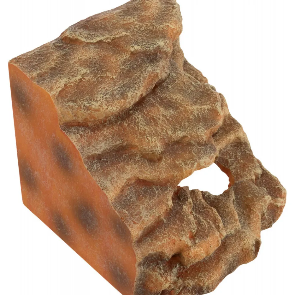 Trixie Décoration Et Substrats | - Rocher d'angle avec grotte et plateforme 21 x 20 x 18 cm pour reptiles