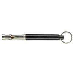 Trixie - Sifflet haute fréquence 8 cm noir gris pour entrainement canin Hot