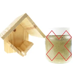 Trixie - Support pour pot de beurre d'arachides h15 cm, pour oiseaux Best