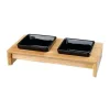 Trixie - set ecuelles 28x5x15cm - 2x0,2l - noir - pour chien Online