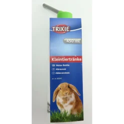 Trixie - Un biberon en plastique 450 ml. Avec support métal. Pour chinchillas, lapin Outlet