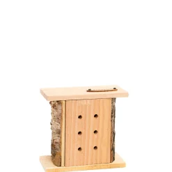Truffaut Jardinage Écologique | - Abri double à coccinelles, en bois Douglas L.16 x P.7,5 x H.15 cm