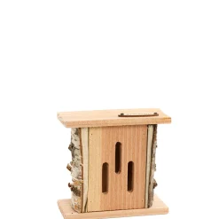 Truffaut Jardinage Écologique | - Abri double à papillons, en bois Douglas L.16 x P.7,5 x H.15 cm