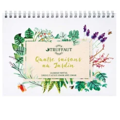 Truffaut Biodiversité Librairie Et Papeterie | TRUFFAUT BIODIVERSITÉ - Calendrier perpétuel "Quatre saisons au jardin"