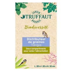 Truffaut Biodiversité TRUFFAUT BIODIVERSITÉ - Distributeur de graines Taîga pour oiseaux du jardin Discount