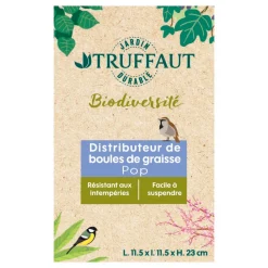 Truffaut Biodiversité TRUFFAUT BIODIVERSITÉ - Distributeur de boules de graisse Pop en métal pour oiseaux Sale