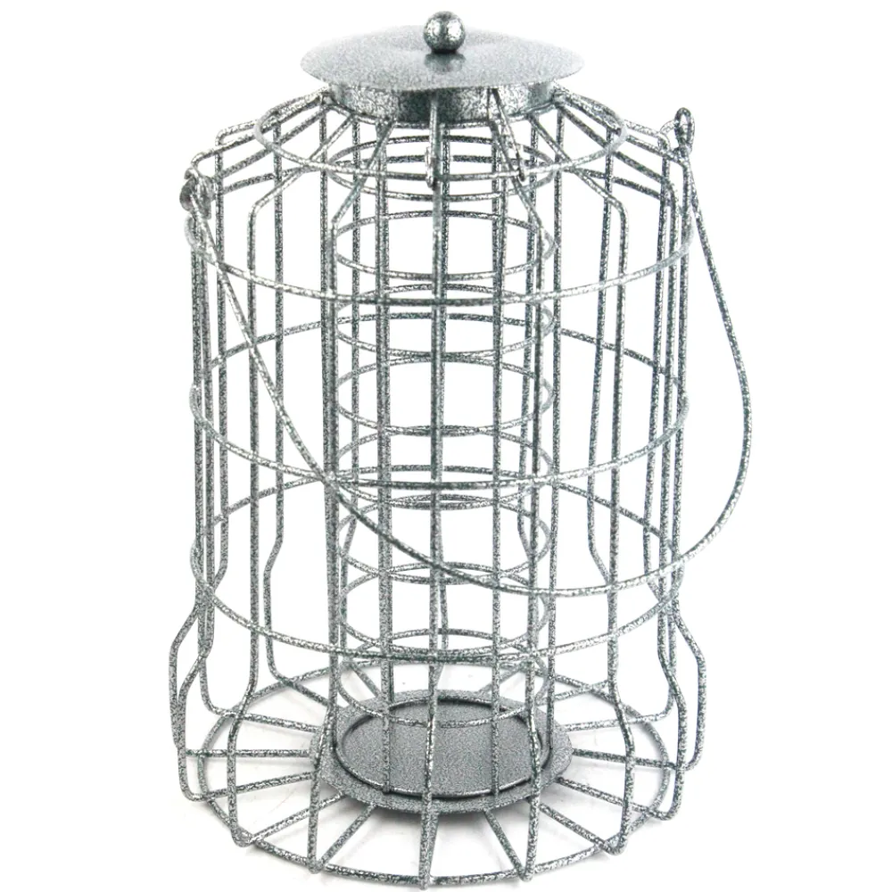 Truffaut Biodiversité Oiseaux Du Jardin | TRUFFAUT BIODIVERSITÉ - Distributeur de boules de graisse Treille en métal pour oiseaux