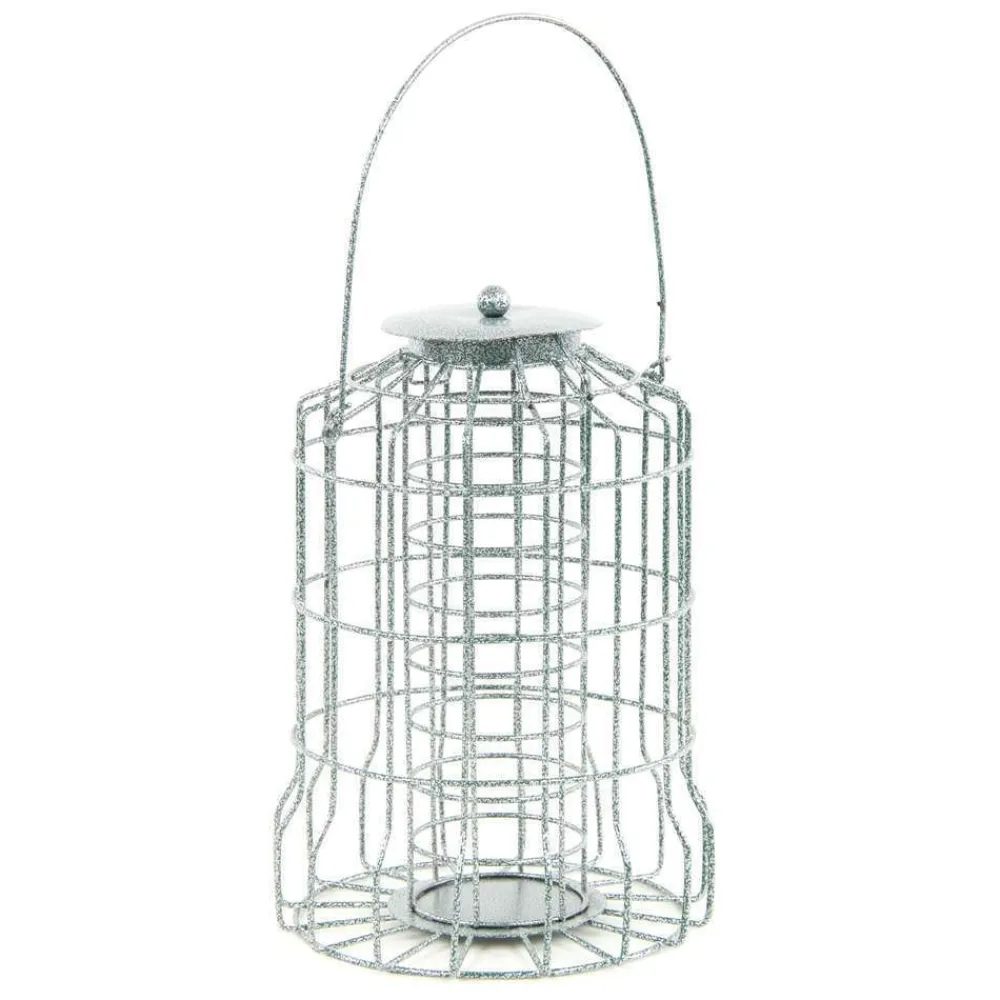 Truffaut Biodiversité Oiseaux Du Jardin | TRUFFAUT BIODIVERSITÉ - Distributeur de boules de graisse Treille en métal pour oiseaux