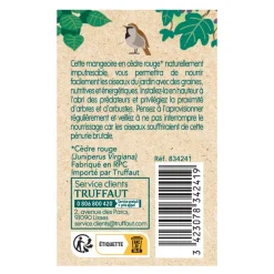 Truffaut Biodiversité TRUFFAUT BIODIVERSITÉ - Mangeoire Folk en bois pour oiseaux du jardin Best