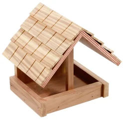 Truffaut Biodiversité TRUFFAUT BIODIVERSITÉ - Mangeoire Aube en bois pour oiseaux du jardin Discount