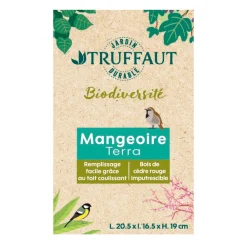 Truffaut Biodiversité Oiseaux Du Jardin | TRUFFAUT BIODIVERSITÉ - Mangeoire Terra en bois pour oiseaux du jardin