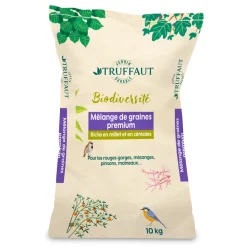 Truffaut Biodiversité Oiseaux Du Jardin | TRUFFAUT BIODIVERSITÉ - Mélange de graines premium pour oiseaux du jardin - 10 kg