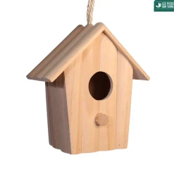 Truffaut Biodiversité Oiseaux Du Jardin | TRUFFAUT BIODIVERSITÉ - Nichoir Oasis en pin pour oiseaux du jardin - L.14 x l.7.5 x H.15.5 cm