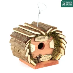 Truffaut Biodiversité TRUFFAUT BIODIVERSITÉ - Nichoir Ecorce pour oiseaux du jardin - L.17 x l.14 x H.17 cm