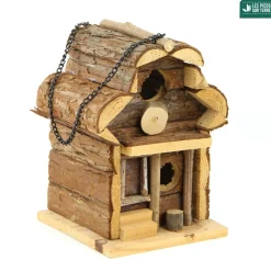 Truffaut Biodiversité TRUFFAUT BIODIVERSITÉ - Nichoir Rondin pour oiseaux du jardin - L.16 x l.14 x H.21 cm Sale