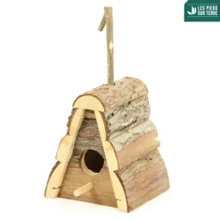 Truffaut Biodiversité Oiseaux Du Jardin | TRUFFAUT BIODIVERSITÉ - Nichoir Raphia pour oiseaux du jardin - L.12 x l.12 x H.16 cm