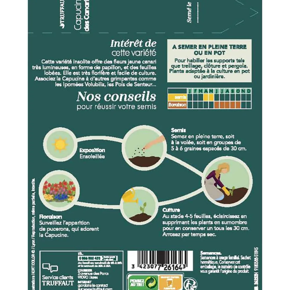 Truffaut - Capucine des canaries 3 g Hot