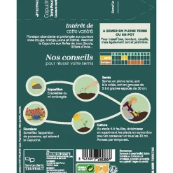 Truffaut Graines De Fleurs | - Capucine Naine tom Pouce : en Sachet