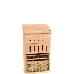 Truffaut Jardinage Écologique | - Hôtel à insectes, en bois Douglas: Tour 4 étages L21 x P12 x H38cm