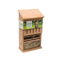 Truffaut Jardinage Écologique | - Hôtel à insectes, en bois Douglas: Tour 4 étages L21 x P12 x H38cm