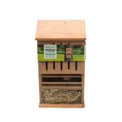 Truffaut Jardinage Écologique | - Hôtel à insectes, en bois Douglas: Tour 4 étages L21 x P12 x H38cm