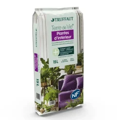 Truffaut - Terreau 'Terre de Vie®' pour plantes d'intérieur - sac de 15 litres New