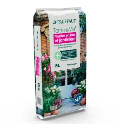 Truffaut Terreaux Et Paillage | - Terreau 'Terre de Vie®' pour plantes en bacs et jardinières- 15 litres