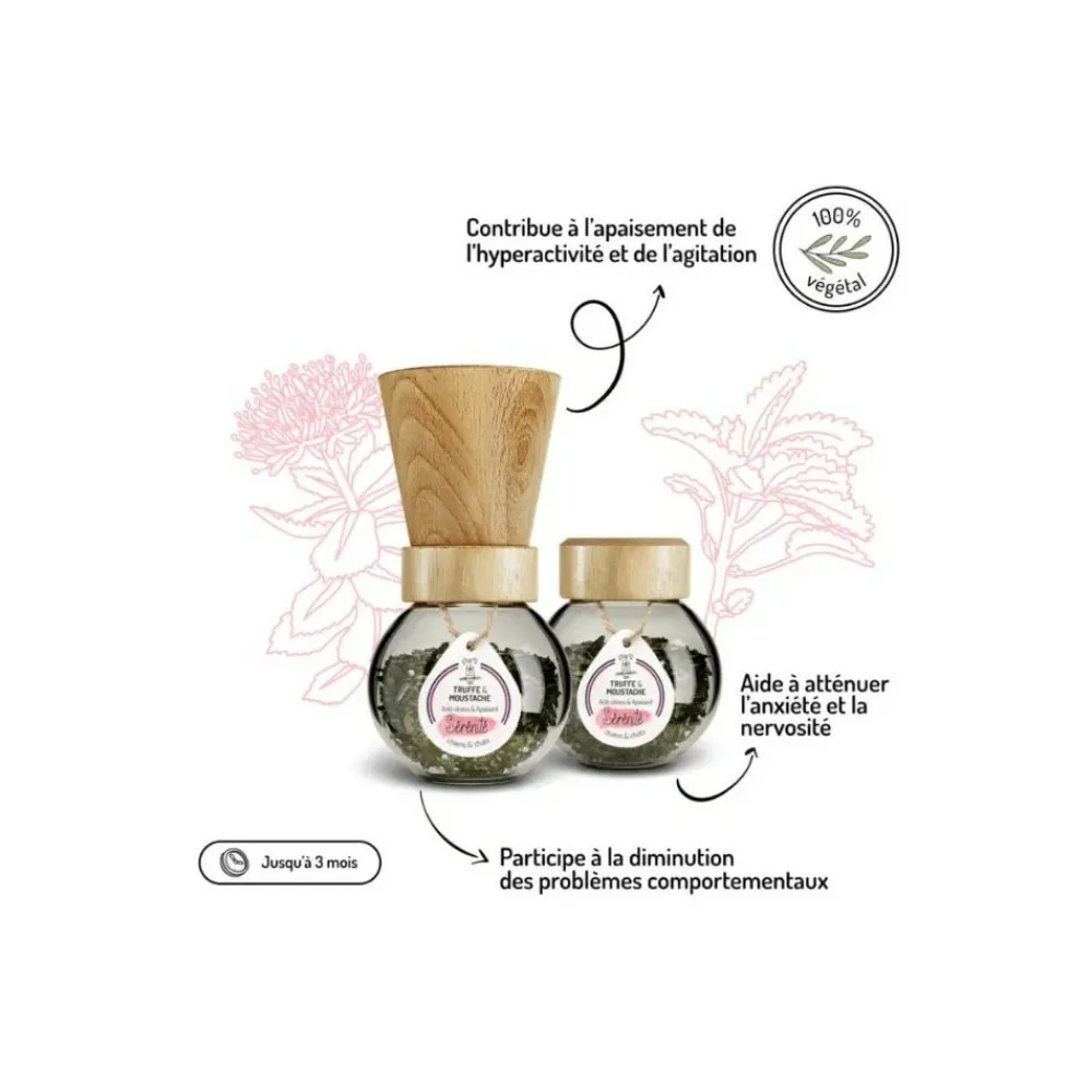 Truffe & Moustache - Pot serenite chien/chat truffe et moustache 100 g Discount