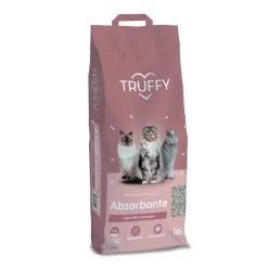 Truffy - Litière minérale absorbante pour chat 16L