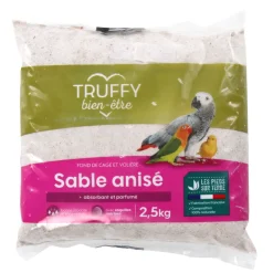 Truffy - Sable anisé de fond de cage pour oiseaux 2,5 kg Best