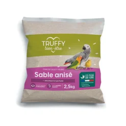 Truffy - Sable anisé de fond de cage pour oiseaux 2,5 kg Best