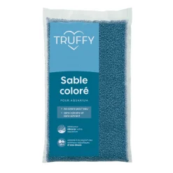 Truffy - Sable coloré pour aquarium d'eau douce bleu 12Kg Outlet