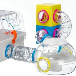 NA Tube extensible hamsters ferplast fpi 4816 plastique transparent rongeurs New
