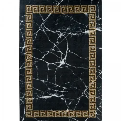 Unamourdetapis Objets De Décoration | - Tapis de chambre 160x230 lyn11 elega noir, facile d'entretien