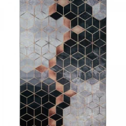 Unamourdetapis - Tapis de chambre 160x230 lyn11 grafik blanc, facile d'entretien Online