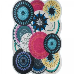 Unamourdetapis Objets De Décoration | - Tapis de chambre 160x230 lyn11 psykai multicolore, facile d'entretien