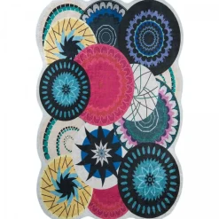 Unamourdetapis Objets De Décoration | - Tapis de chambre 160x230 lyn11 psykai multicolore, facile d'entretien