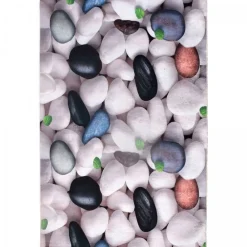 Unamourdetapis - Tapis de cuisine 80x120 lyn11 galet blanc, facile d'entretien Online