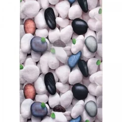 Unamourdetapis - Tapis de cuisine 80x120 lyn11 galet blanc, facile d'entretien Online