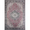 Unamourdetapis Objets De Décoration | - Tapis de cuisine 80x120 lyn11 meda 1 bordeaux, facile d'entretien