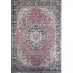 Unamourdetapis Objets De Décoration | - Tapis de cuisine 80x120 lyn11 meda 1 bordeaux, facile d'entretien
