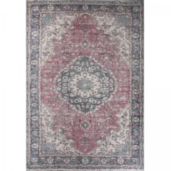 Unamourdetapis Objets De Décoration | - Tapis de cuisine 80x120 lyn11 meda 1 bordeaux, facile d'entretien