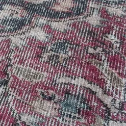 Unamourdetapis Objets De Décoration | - Tapis de cuisine 80x120 lyn11 meda 1 bordeaux, facile d'entretien
