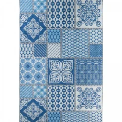 Unamourdetapis Objets De Décoration | - Tapis de cuisine 80x120 lyn11 6men bleu, facile d'entretien
