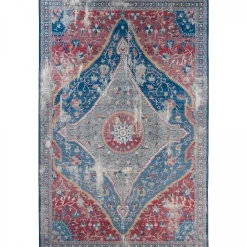 Unamourdetapis Objets De Décoration | - Tapis de cuisine 120x170 lyn11 meda 2 rouge, facile d'entretien