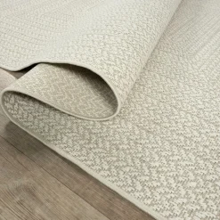 Unamourdetapis - Tapis extérieur intérieur 120x170 lyn13 rezy aspect jute ton sur ton Discount