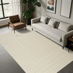 Unamourdetapis - Tapis extérieur intérieur 160x230 lyn13 rezy aspect jute ton sur ton Online