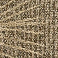 Unamourdetapis - Tapis extérieur intérieur 60x90 lyn13 reza aspect jute motif feuilles Clearance
