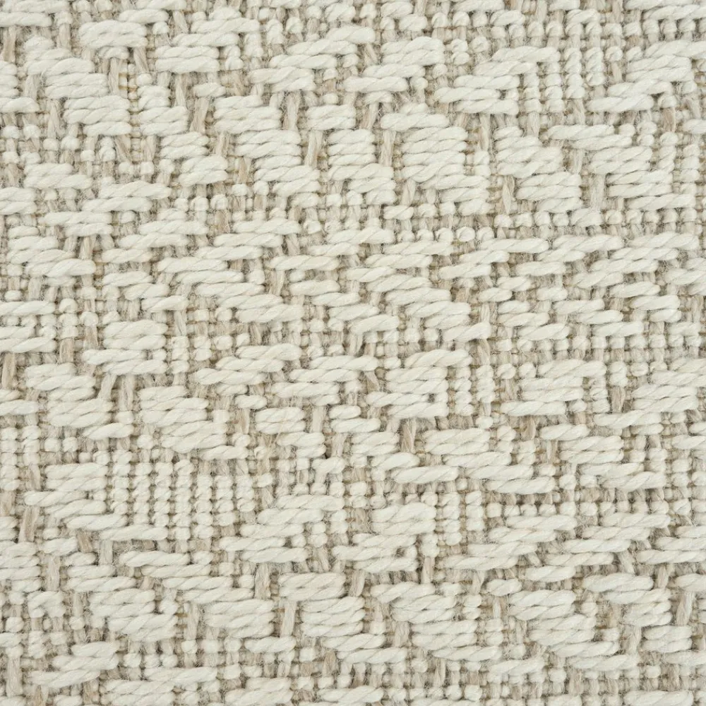 Unamourdetapis - Tapis extérieur intérieur rond ø120 lyn13 rezy aspect jute motif rond ton sur ton Best