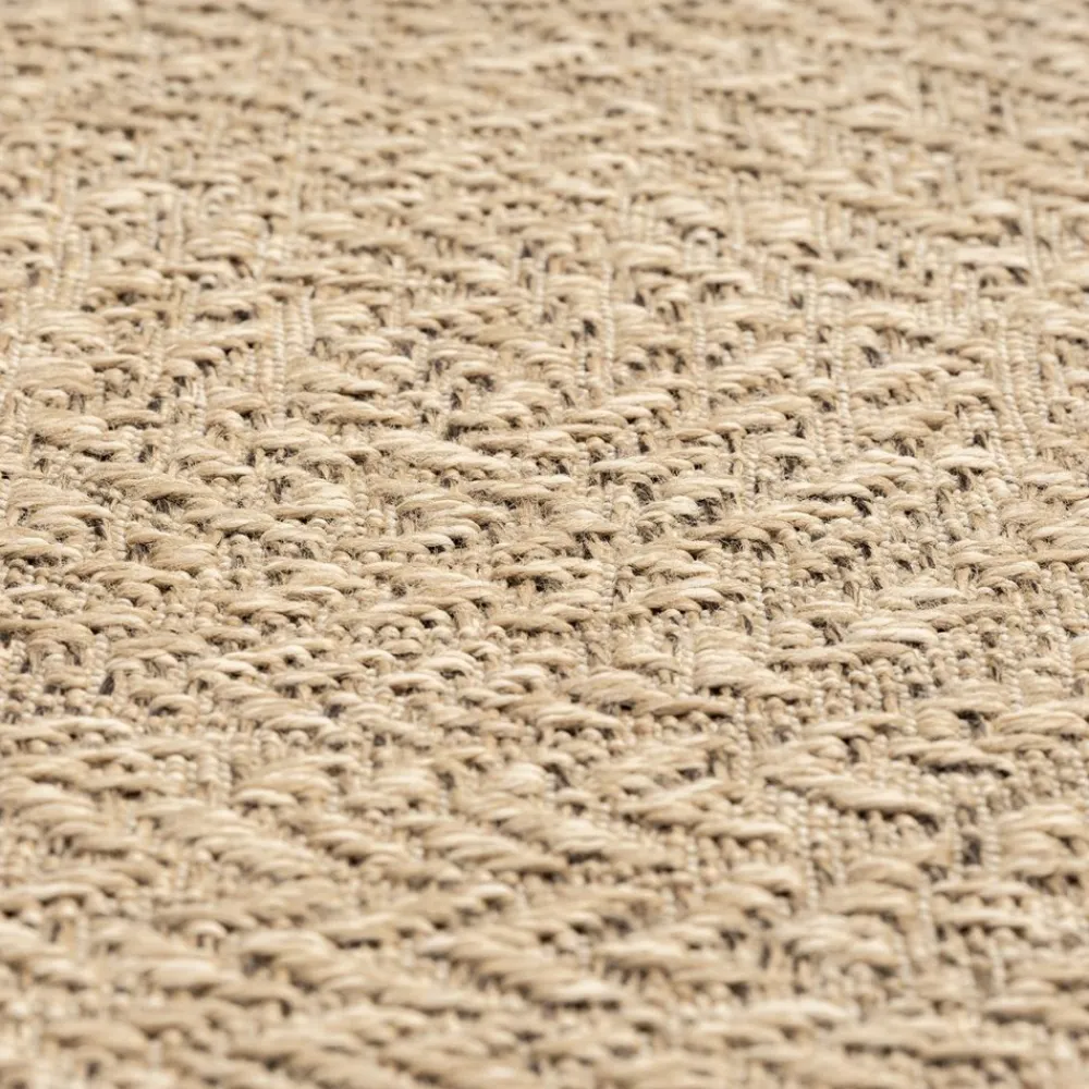Unamourdetapis Coussins Extérieurs Et Accessoires | - Tapis extérieur intérieur 80x250 lyn13 reza aspect jute motif feuilles